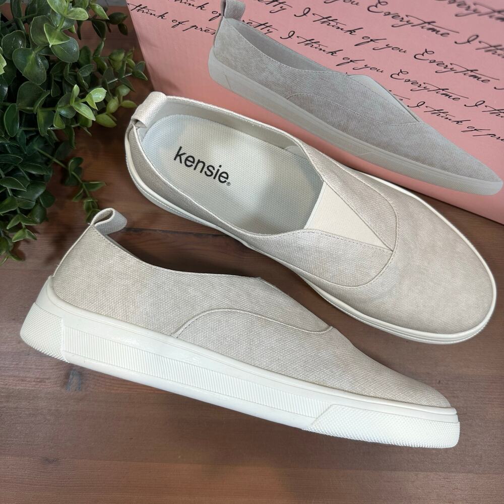 Kensie Women's Salia Slip On Shoes Beige Size 9